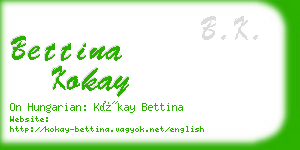 bettina kokay business card